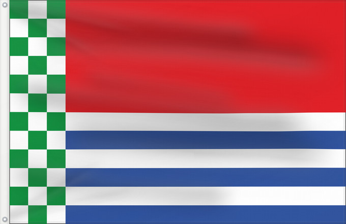 Bandera, con dos ojales metálicos y lado del asta reforzado: Beas de Segura  Jaén	Beas de Segura, Jaén, Spain	Beas de Segura	Beas de Segura, Jaén, España