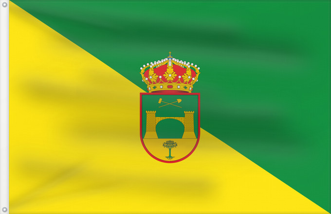 Flag, with two metal eyelets and reinforced hoist: Beires	Beires municipality  Almería province - Spain	Municipio de Beires  Almería - España  Según la descripción Paño rectangular vez y media mas largo que ancho