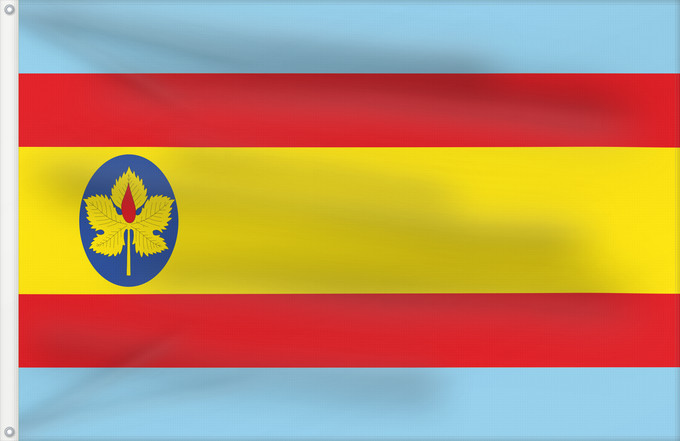 Flag, with two metal eyelets and reinforced hoist: Bureta Bureta-Zaragoza-Spain Bureta-Zaragoza