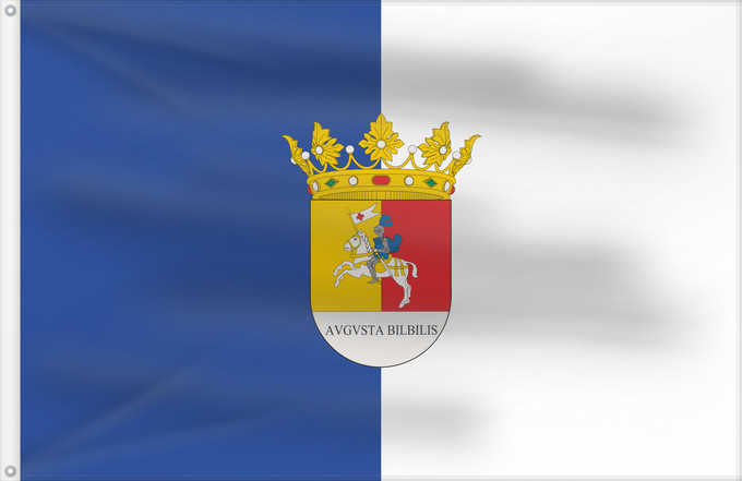 Bandiera, con due occhielli metallici e lato dell'asta rinforzato: Calatayud Spain