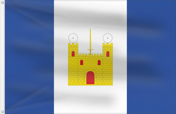 Bandera, con dos ojales metálicos y lado del asta reforzado: Codo	Codo-Zaragoza-Spain	Codo-Zaragoza