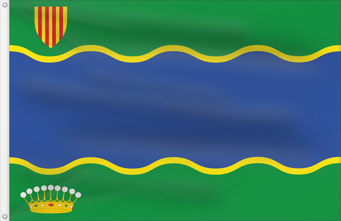 Bandera, con dos ojales metálicos y lado del asta reforzado: Contamina	Contamina-Zaragoza-Spain	Contamina-Zaragoza