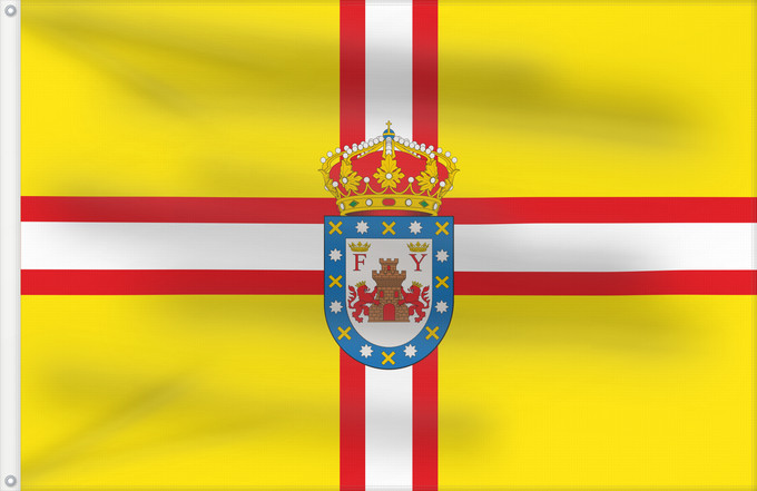 Flag, with two metal eyelets and reinforced hoist: Fiñana Fiñana Almería province - Spain Municipio de Fiñana Almería - España Según la descripción Rectangular