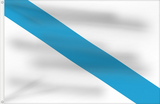 Bandera, con dos ojales metálicos y lado del asta reforzado: Galega civil Civil da Galícia