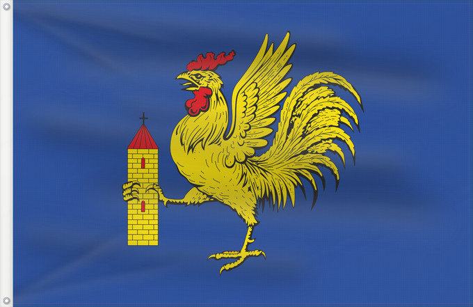 Flag, with two metal eyelets and reinforced hoist: Gallocanta