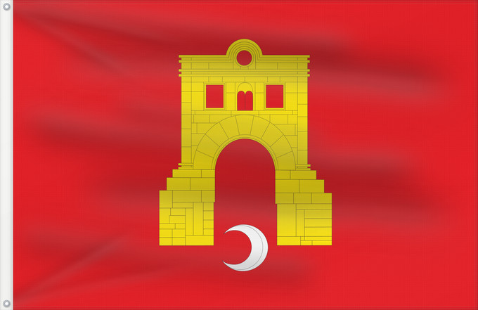 Bandera, con dos ojales metálicos y lado del asta reforzado: Gotor Gotor-Zaragoza-Spain Gotor-Zaragoza