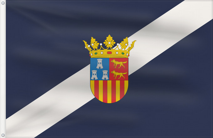 Flag, with two metal eyelets and reinforced hoist: Grañén Grañén-Huesca-Spain Grañén-Huesca