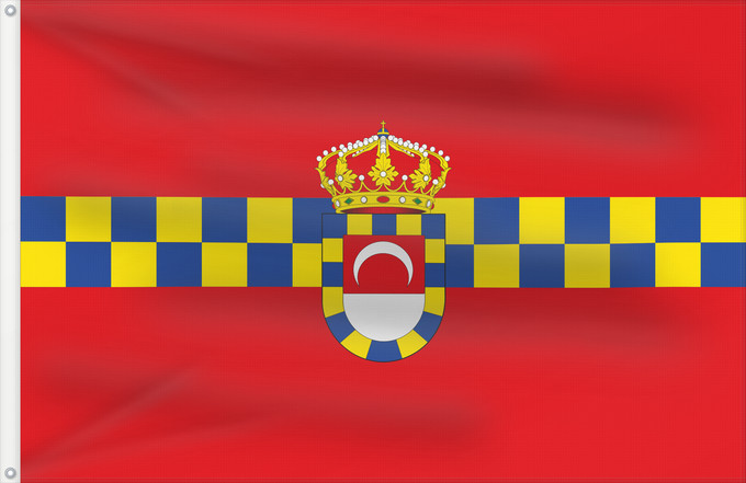 Bandera, con dos ojales metálicos y lado del asta reforzado: Huétor Tájar Spain	Huétor Tájar, in Granada province, Spain	Huétor Tájar	Paño rectangular
