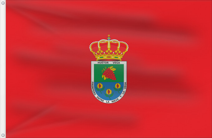 Bandera, con dos ojales metálicos y lado del asta reforzado: Huétor Vega  Granada	Huétor Vega, Granada, Spain	Huétor Vega	Huétor Vega, Granada, España.