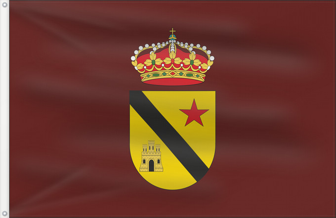 Bandera, con dos ojales metálicos y lado del asta reforzado: Jódar Jódar Jaén, Andalusia, Spain Jódar Jaén, Andalucía, España