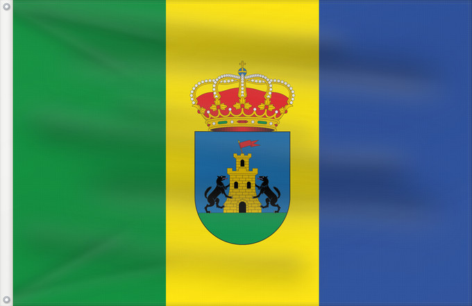 Bandera, con dos ojales metálicos y lado del asta reforzado: Jaraíz de la Vera  Cáceres	Jaraíz de la Vera, Cáceres, Spain	Jaraíz de la Vera, Cáceres	Jaraíz de la Vera, Cáceres, España