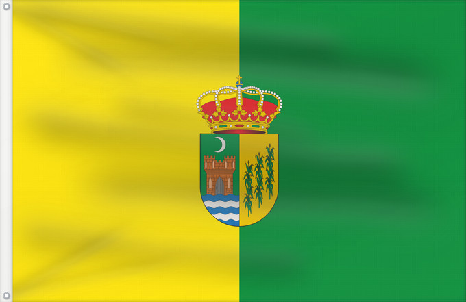 Bandera, con dos ojales metálicos y lado del asta reforzado: Láchar Granada Láchar, Granada, Spain Láchar Láchar, Granada, España.