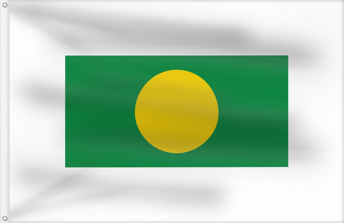 Bandera, con dos ojales metálicos y lado del asta reforzado: La Almarcha Spain	La Almarcha, in Cuenca province, Spain	La Almarcha	Rectangular
