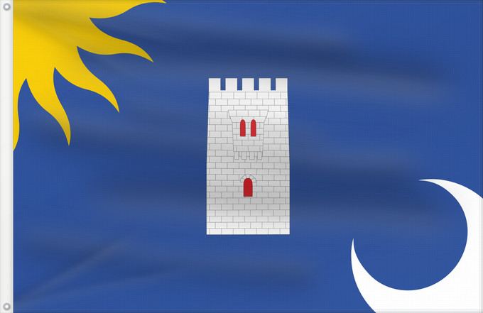 Flag, with two metal eyelets and reinforced hoist: Layana	Layana-Zaragoza-Spain	Layana-Zaragoza