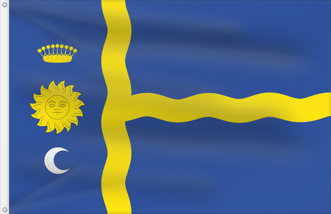 Bandera, con dos ojales metálicos y lado del asta reforzado: Lucena de Jalón	Lucena de Jalón-Zaragoza-Spain	Lucena de Jalón-Zaragoza