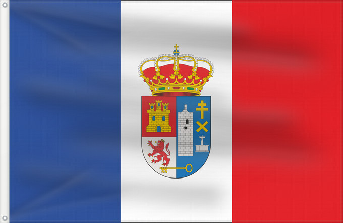 Bandera, con dos ojales metálicos y lado del asta reforzado: Lupión  Jaén	Lupión, Jaén, Spain	Lupión	Lupión, Jaén, España