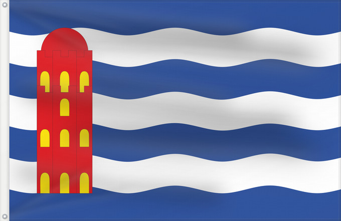 Bandera, con dos ojales metálicos y lado del asta reforzado: Mainar	Mainar-Zaragoza-Spain	Mainar-Zaragoza