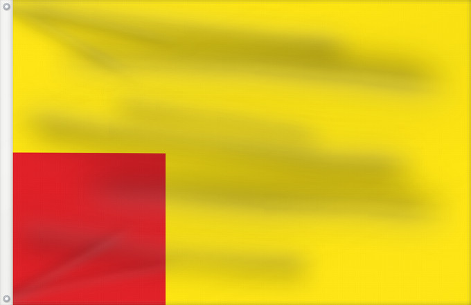 Bandera, con dos ojales metálicos y lado del asta reforzado: Maritime granada Maritime Granada Grenade Maritime Granada Marítima Seegrenada Granada Marittima Provincia marítima de Granada