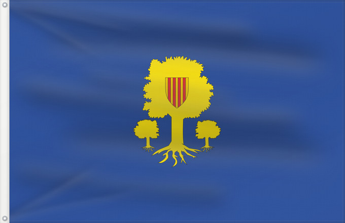 Bandera, con dos ojales metálicos y lado del asta reforzado: Ontiñena Ontiñena-Huesca-Spain Ontiñena-Huesca
