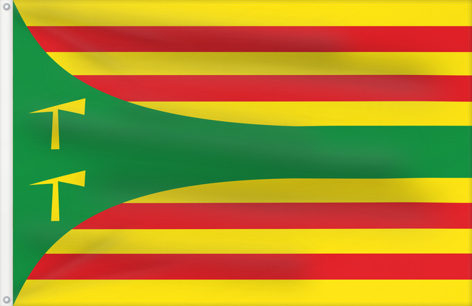 Flag, with two metal eyelets and reinforced hoist: D Oz de Tena Hoz de Jaca