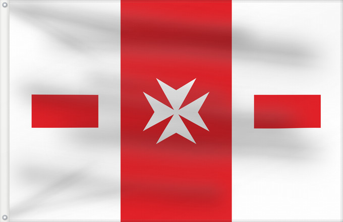 Bandera, con dos ojales metálicos y lado del asta reforzado: Passanant i Belltall It is easy to put a border around this flag image Apaisada Apaïsada