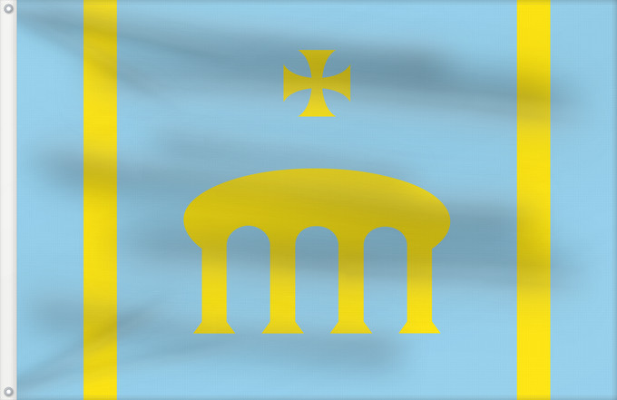 Bandera, con dos ojales metálicos y lado del asta reforzado: Pont d Armentera Pont d'Armentera Apaisada Apaïsada