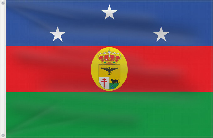 Bandera, con dos ojales metálicos y lado del asta reforzado: Pozo Alcón Jaén Pozo Alcón, Jaén, Spain Pozo Alcón Pozo Alcón, Jaén, España.