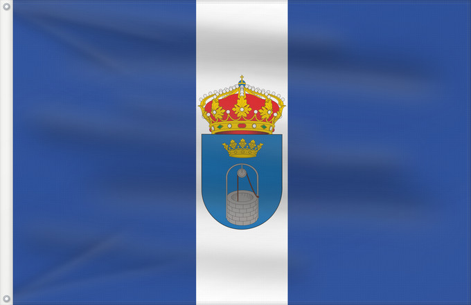 Bandera, con dos ojales metálicos y lado del asta reforzado: Pozuelo del Rey	Municipio de Pozuelo del Rey  Madrid -España