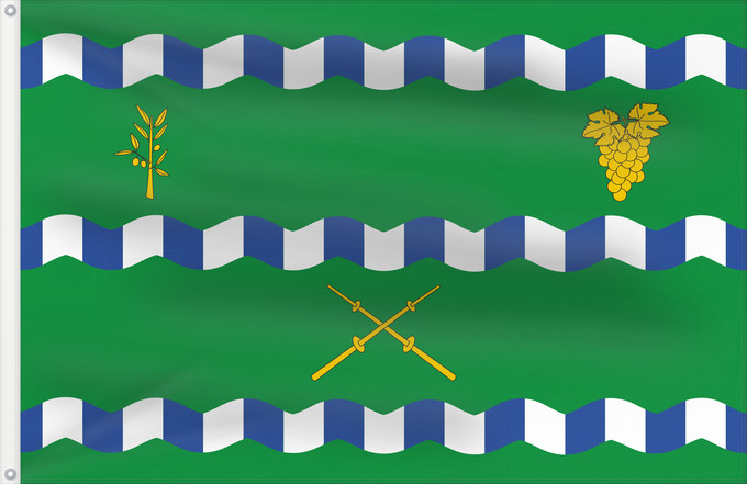 Bandera, con dos ojales metálicos y lado del asta reforzado: Salas Bajas	Salas Bajas-Huesca-Spain	Salas Bajas-Huesca