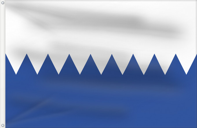 Bandera, con dos ojales metálicos y lado del asta reforzado: Sant Feliu Sasserra It is easy to put a border around this flag image Apaisada Apaïsada