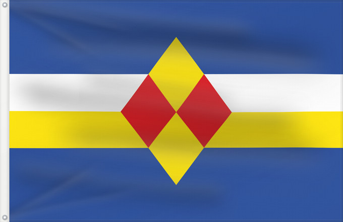 Bandera, con dos ojales metálicos y lado del asta reforzado: Sant Martí de Centelles	Sant Martí de Centelles Bandera apaisada	Sant Martí de Centelles Bandera apaïsada