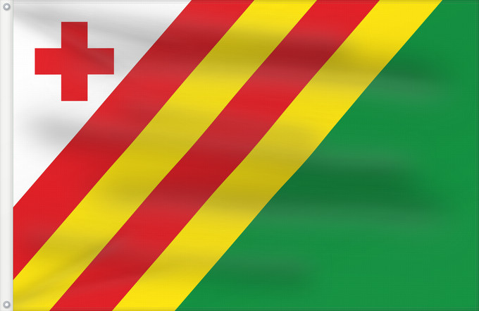 Flag, with two metal eyelets and reinforced hoist: Tierz Badera de Tierz Huesca