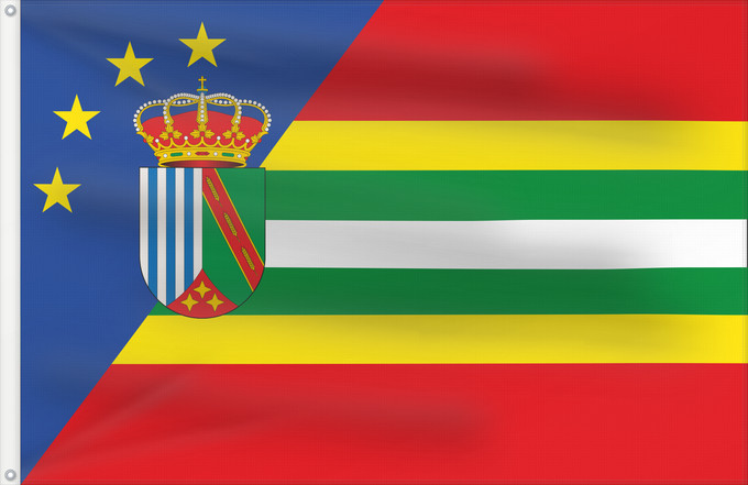 Bandera, con dos ojales metálicos y lado del asta reforzado: Valle del Zalabí Granada Valle del Zalabí, Granada, Spain Valle del Zalabí Valle del Zalabí, Granada, España