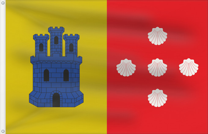 Bandera, con dos ojales metálicos y lado del asta reforzado: Zarra Spain