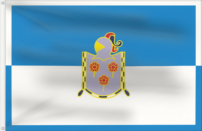 Flag, with two metal eyelets and reinforced hoist: Zizur Mayor	Zizur Mayor  Navarre-Spain	Municipio de Zizur Mayor  Navarra - España	Zizur Nagusiako  Nafarroa - Espainia  Bandera
