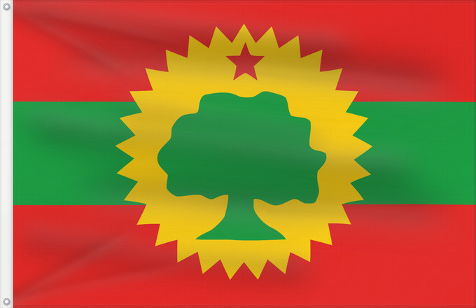Flag, with two metal eyelets and reinforced hoist: Et olf