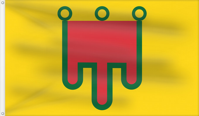 Flagge, mit zwei Metallösen und verstärktem Besatzband: Auvergne	Region Auvergne in France	Région Auvergne en France	Auvèrnia