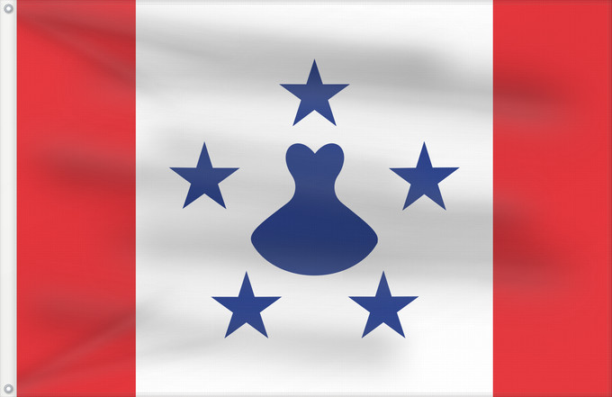 Flag, with two metal eyelets and reinforced hoist: Austral Islands L archipel des Australes Islas Australes Australinseln Isole Australi Les illes Australs Reva nō Tuha’a pae mā