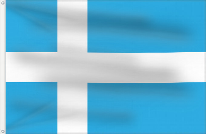 Flagge, mit zwei Metallösen und verstärktem Besatzband: Calais	Calais, France