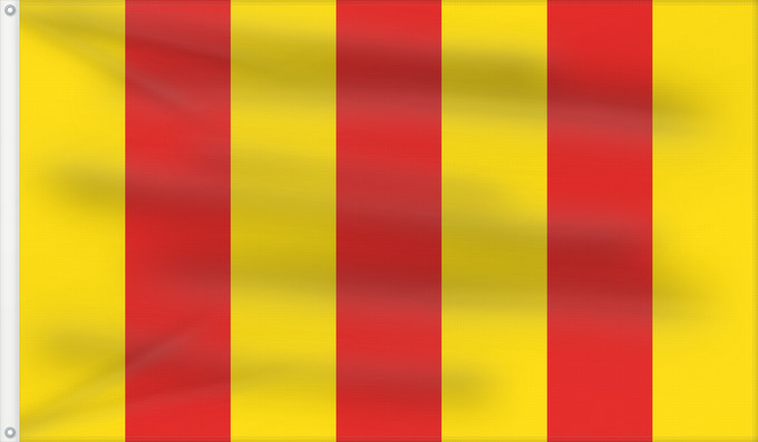 Flag, with two metal eyelets and reinforced hoist: Comte de Foix County of Foix in France Comte de Foix en France