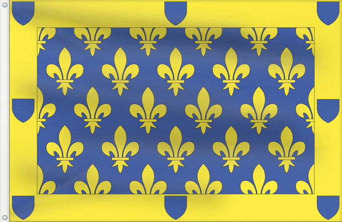 Flag, with two metal eyelets and reinforced hoist: Fr département Ardèche Ardèche Département de l Ardèche