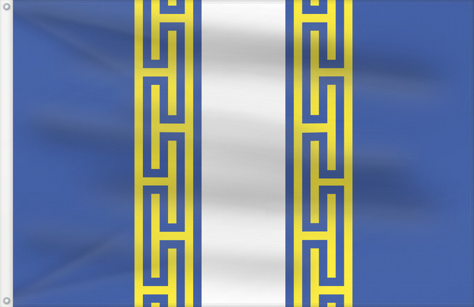 Bandiera, con due occhielli metallici e lato dell'asta rinforzato: Fr département Haute-Marne	Haute-Marne	Département de la Haute-Marne