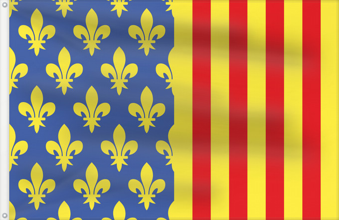 Flag, with two metal eyelets and reinforced hoist: Non-officiel fr département Lozère Lozère Département de la Lozère Lozère (no oficial) Lozère (inoffiziell) Lozère (non ufficiale)