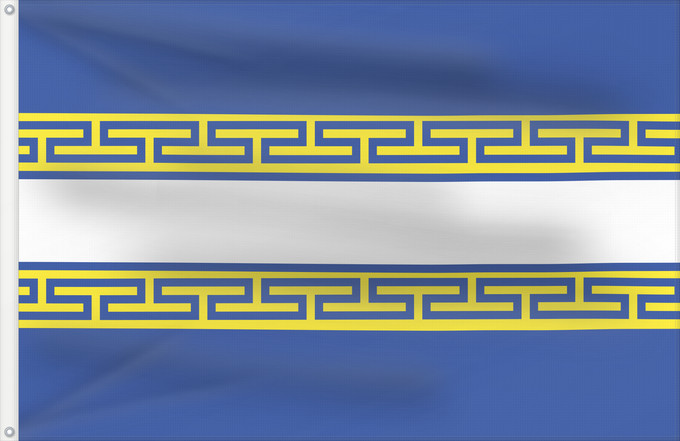 Flag, with two metal eyelets and reinforced hoist: Fr département Marne Marne Département de la Marne