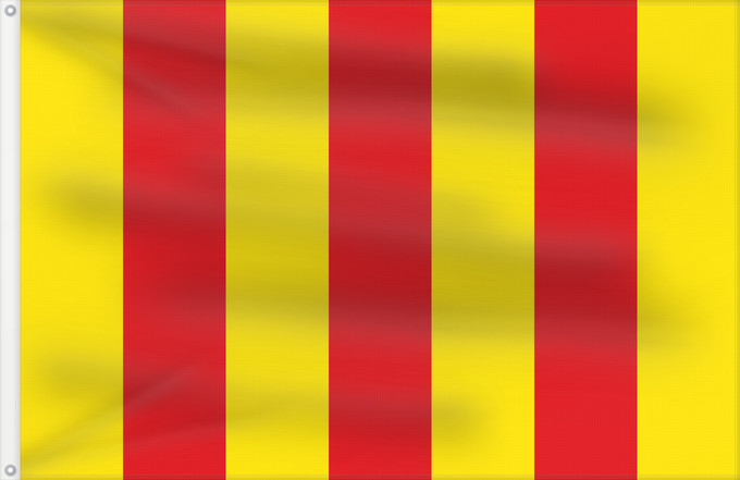 Flag, with two metal eyelets and reinforced hoist: Langon, Gironde French municipality Langon, Gironde department Langon, Gironda