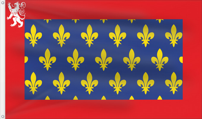 Flag, with two metal eyelets and reinforced hoist: Maine France French Province of Maine Maine (France) Maine (Francia) Maine (Frankreich)