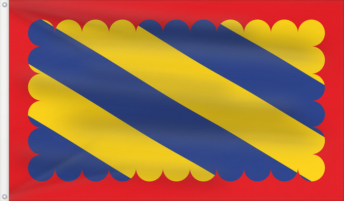 Flagge, mit zwei Metallösen und verstärktem Besatzband: Nivernais	French province of Nivernais