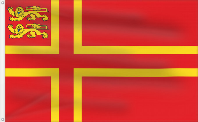 Flag, with two metal eyelets and reinforced hoist: Normandy flag falaise Normandy, of Falaise Falaisien