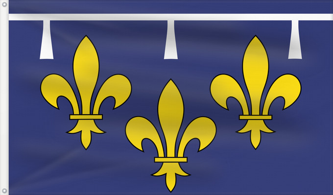 Flagge, mit zwei Metallösen und verstärktem Besatzband: Orléanais	Region Orléanais in France	Région Orléanais en France	Banniel proviñs kozh an Orléanais  Bro-Orleañs