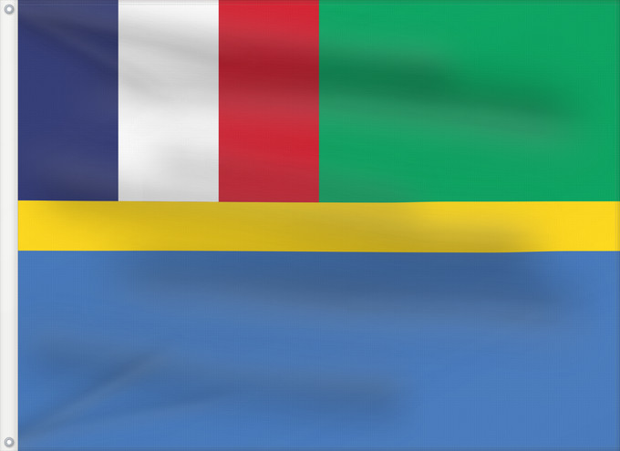 Bandera, con dos ojales metálicos y lado del asta reforzado: Gabon 1959-1960	Gabon, 1959-1960	Gabão, 1959-1960	Banniel Gabon, 1959-1960	Gabono, 1959-1960	Gabongo bandera, 1959-1960	Drapél du Gabon, 1959-1960	Dalapo ya Ngabu, 1959-1960	Bɛndɛ́lɛ ya Gabɔ́, 1959-1960	Флаг Габона, 1959-1960